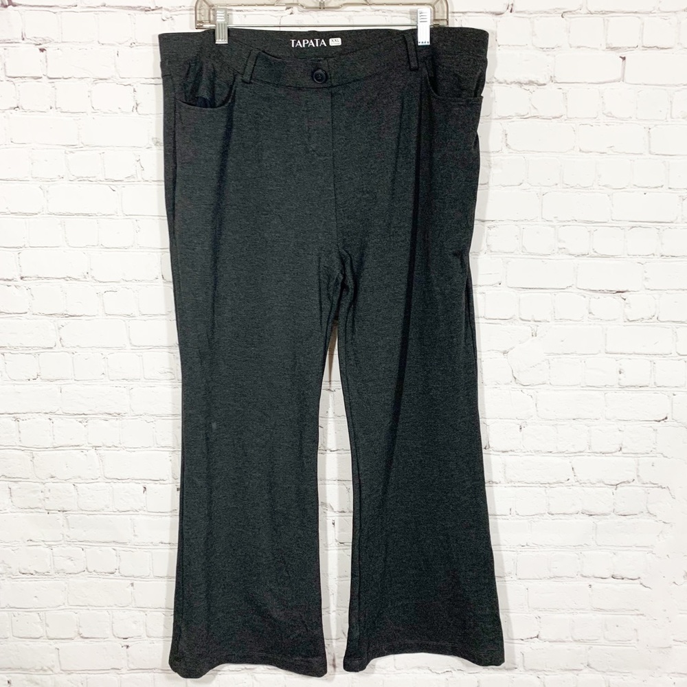 Tapata Soft Stretchy Gray pants pockets 28” inseam